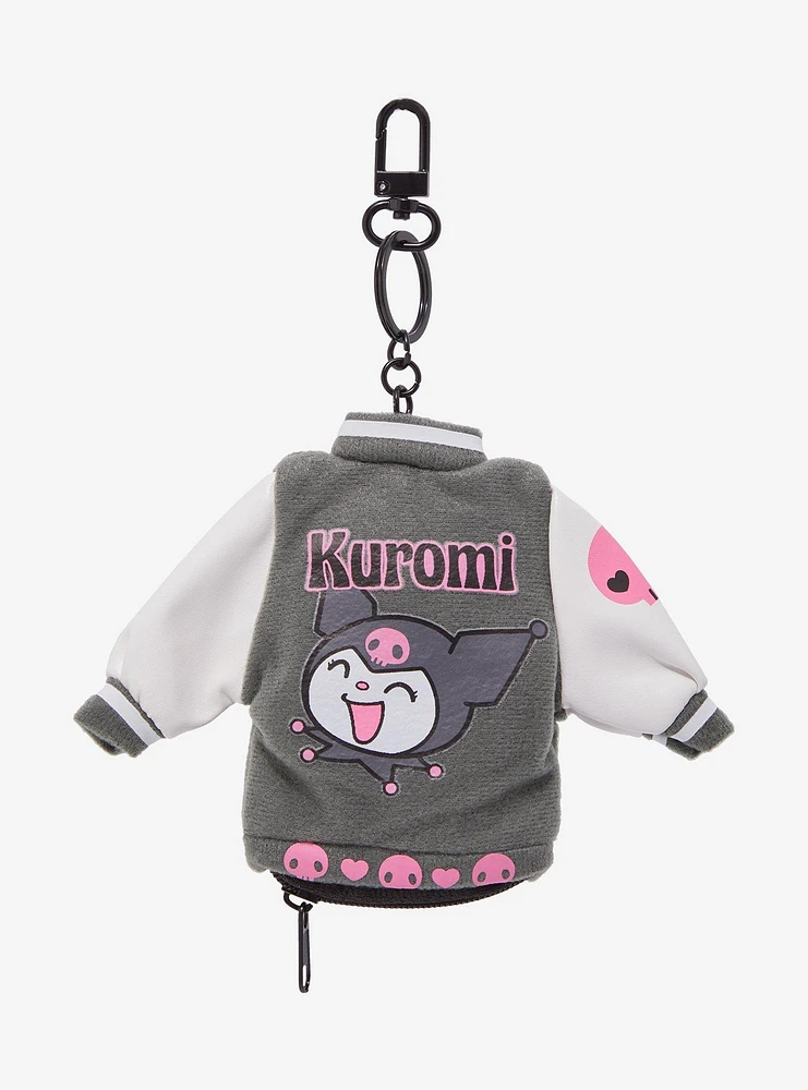 Kuromi Varsity Jacket Pouch Key Chain