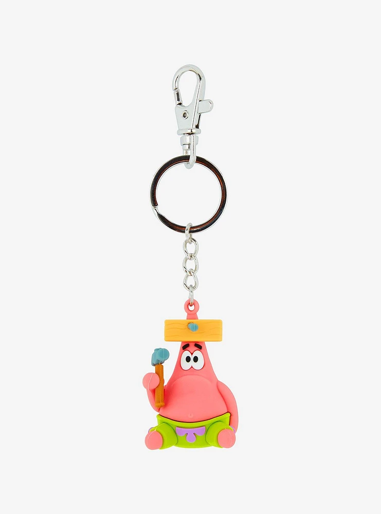 SpongeBob SquarePants Patrick Wood Board Figural Key Chain