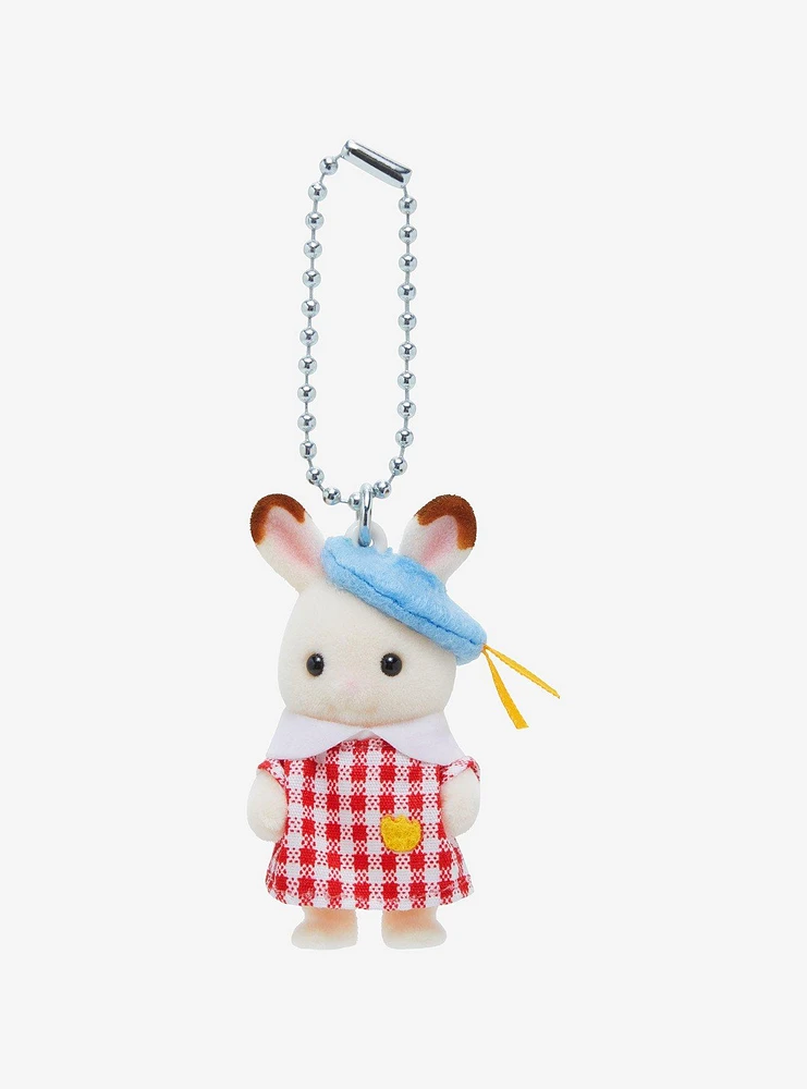 Calico Critters Nursery Chocolate Rabbit Baby Key Chain