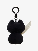 Black Cat Knife Plush Key Chain