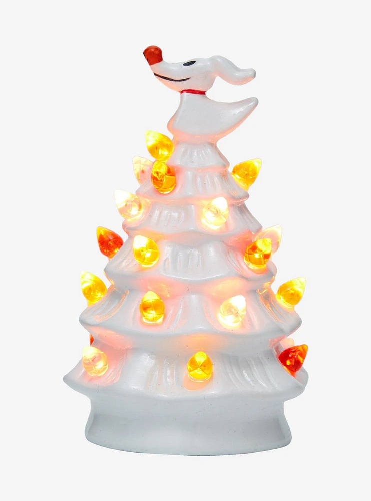 The Nightmare Before Christmas Zero Light-Up Mini Ceramic Tree