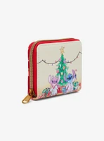 Loungefly Disney Stitch & Angel Holiday Tree Mini Zipper Wallet Hot Topic Exclusive