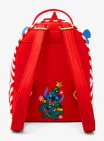 Loungefly Disney Stitch Christmas Tree Figural Mini Backpack Hot Topic Exclusive