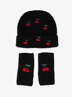 Cherry Chunky Knit Beanie