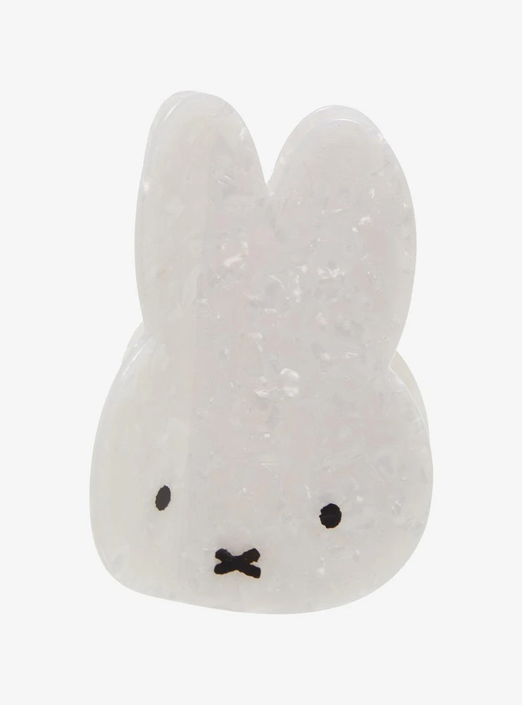 Miffy White Marble Claw Hair Clip