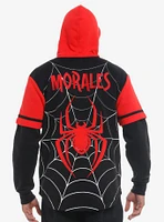 Marvel Spider-Man Miles Morales Baseball Jersey Hoodie