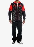 Marvel Spider-Man Miles Morales Baseball Jersey Hoodie