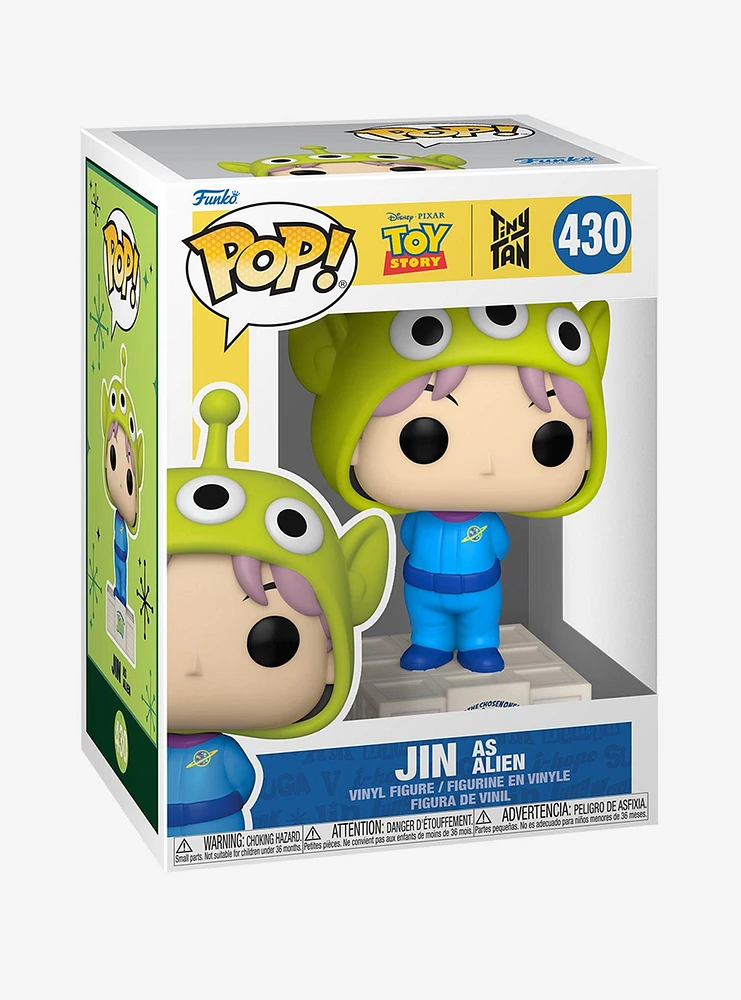 Funko Disney Pixar Toy Story X TinyTAN Pop! Jin As Alien Vinyl Figure