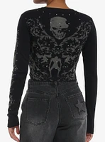 Death Note Misa Studded Girls Long-Sleeve Top