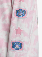 One Piece Chopper Pink Tie-Dye Girls Oversized Hoodie