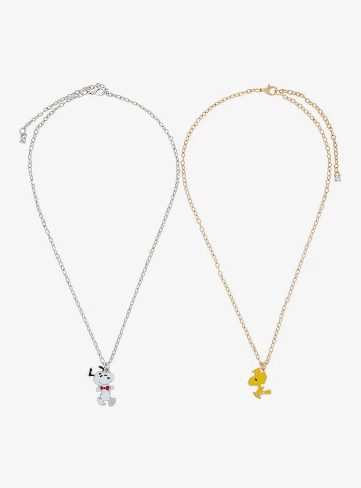 Peanuts Snoopy & Woodstock Best Friend Necklace Set