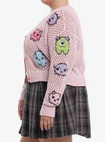 Sweet Society Fuzzy Monster Girls Cardigan & Tank Top Set Plus