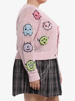 Sweet Society Fuzzy Monster Girls Cardigan & Tank Top Set Plus