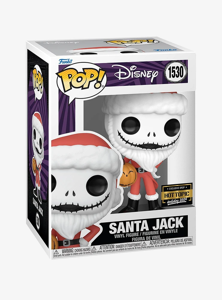 Funko The Nightmare Before Christmas Pop! Disney Santa Jack Vinyl Figure Hot Topic Exclusive