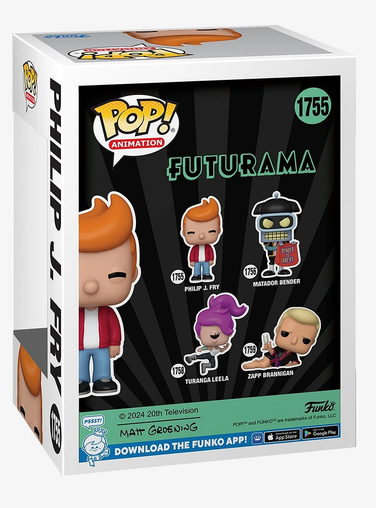 Funko Futurama Pop! Animation Philip J. Fry Vinyl Figure