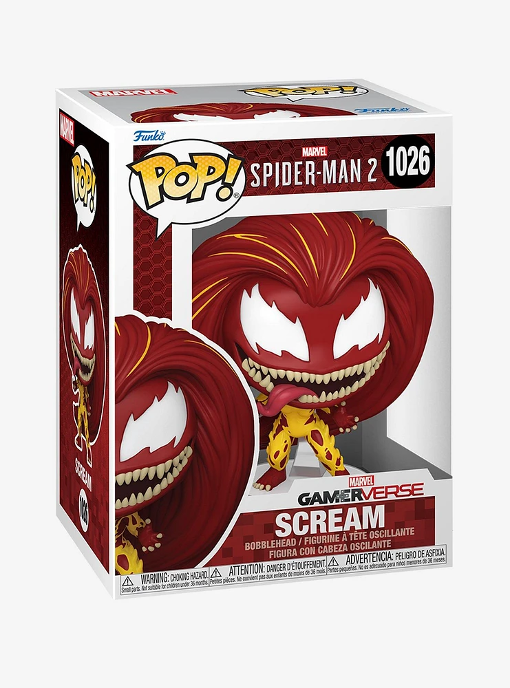 Funko Marvel Spider-Man 2 Pop! Scream Bobble-Head Figure