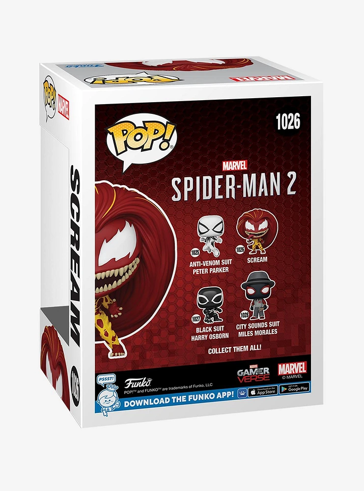 Funko Marvel Spider-Man 2 Pop! Scream Bobble-Head Figure