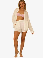 Dippin' Daisy's Ashley Swim Cover-Up Shorts Dotted Crepe