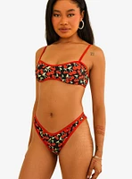 Dippin' Daisy's Glow Cheeky Swim Bottom Cherise