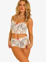 Dippin' Daisy's Naomi See Through Lace Swim Cover-Up Top Cream