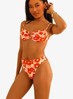 Dippin' Daisy's Seashore High Waisted Cheeky Swim Bottom Bloom