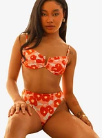 Dippin' Daisy's Seashore High Waisted Cheeky Swim Bottom Bloom