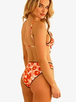 Dippin' Daisy's Cove Tie Front Triangle Swim Top Bloom