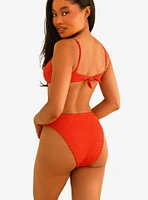 Dippin' Daisy's Seashore High Waisted Cheeky Swim Bottom Pin Up Dot