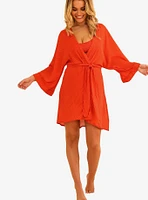 Dippin' Daisy's Marilyn Swim Cover-Up Belted Robe Pin Up Dot