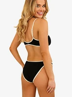 Dippin' Daisy's Blair Adjustable Straps Swim Top Black Rib