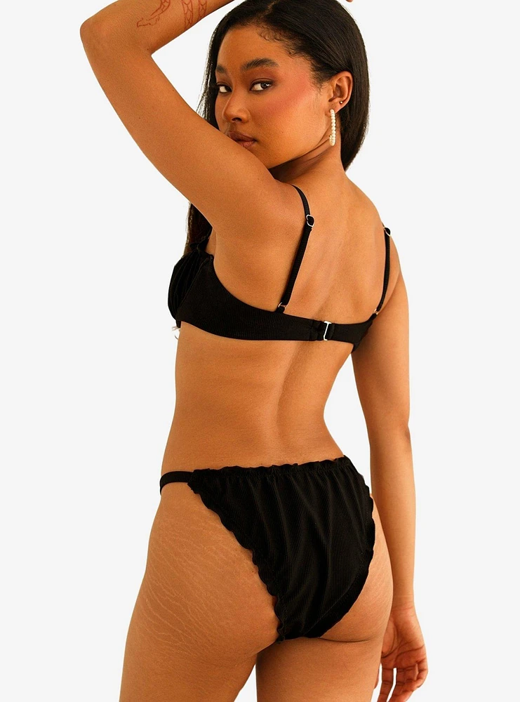 Dippin' Daisy's Gisele Cheeky Swim Bottom Black Rib