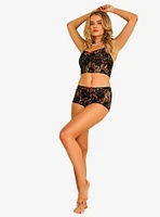 Dippin' Daisy's Naomi See Through Lace Swim Top Black