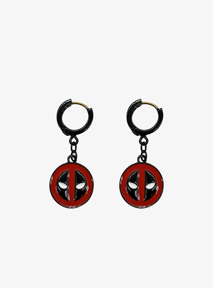 Marvel Deadpool Huggie Hoop Earrings