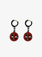 Marvel Deadpool Huggie Hoop Earrings