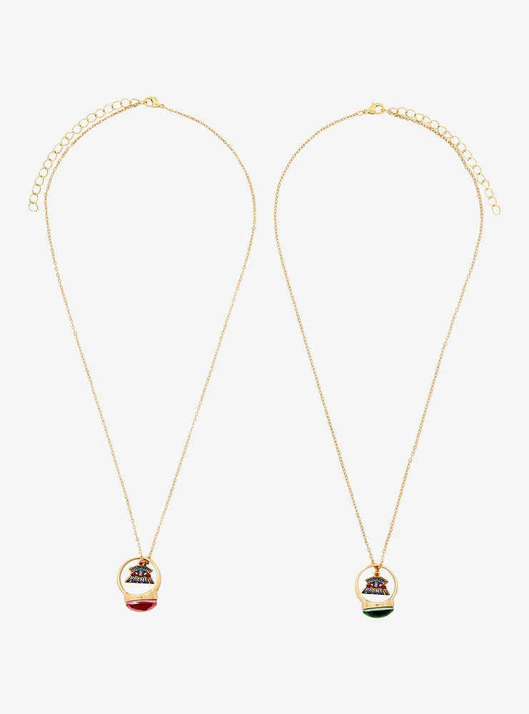 Captain Planet Ring Replica Best Friend Necklace Set