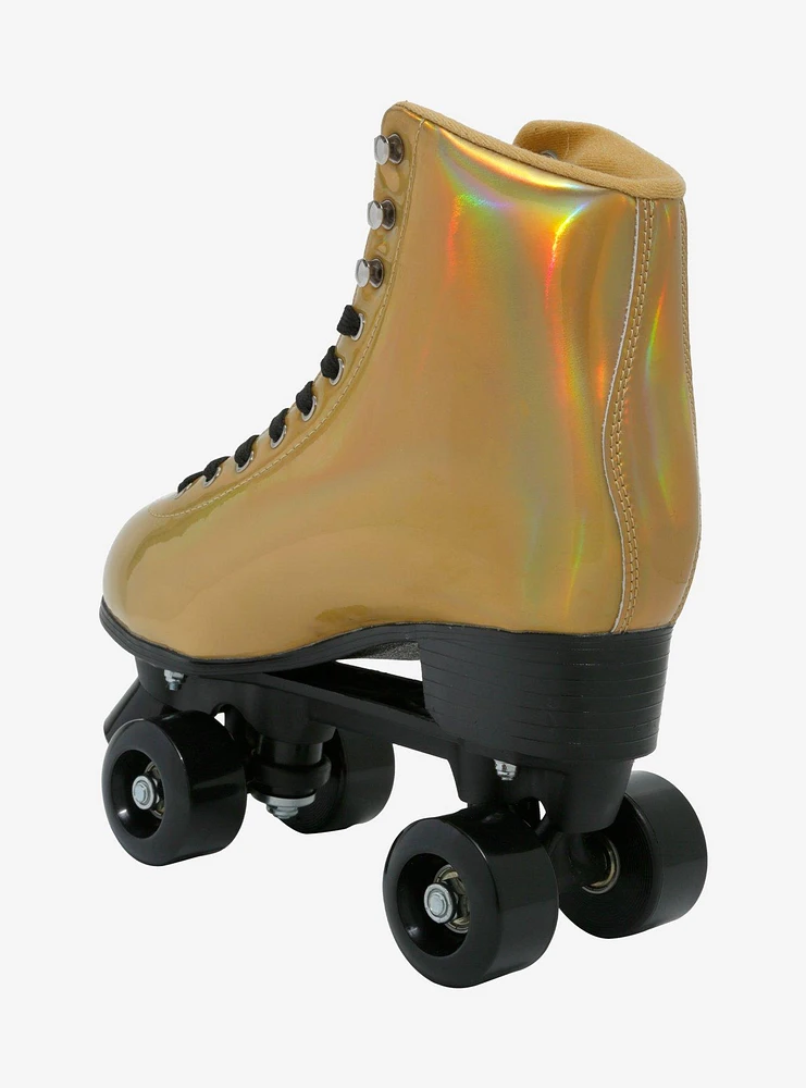 Cosmic Skates Gold Iridescent Pom Roller