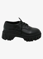 Chinese Laundry Black Chunky Oxford Shoes