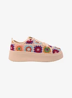 Dirty Laundry Crochet Flowers Sneakers