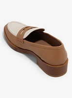 Chinese Laundry Tan & Cream Loafers