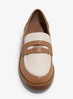 Chinese Laundry Tan & Cream Loafers