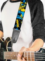 DC Comics Batman Poses and Logo Collage Guitar Strap