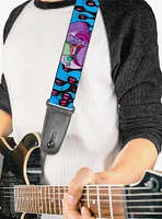 Invader Zim GIR and Piggy Rule the World Guitar Strap