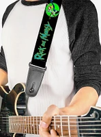 Rick and Morty Title Logo and Portal Pose Guitar Strap