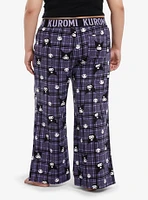 Kuromi Plaid Girls Pajama Pants Plus