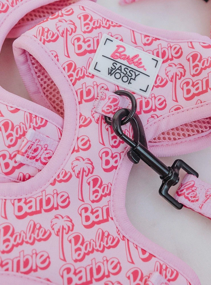 Barbie x Sassy Woof Malibu Adjustable Dog Harness