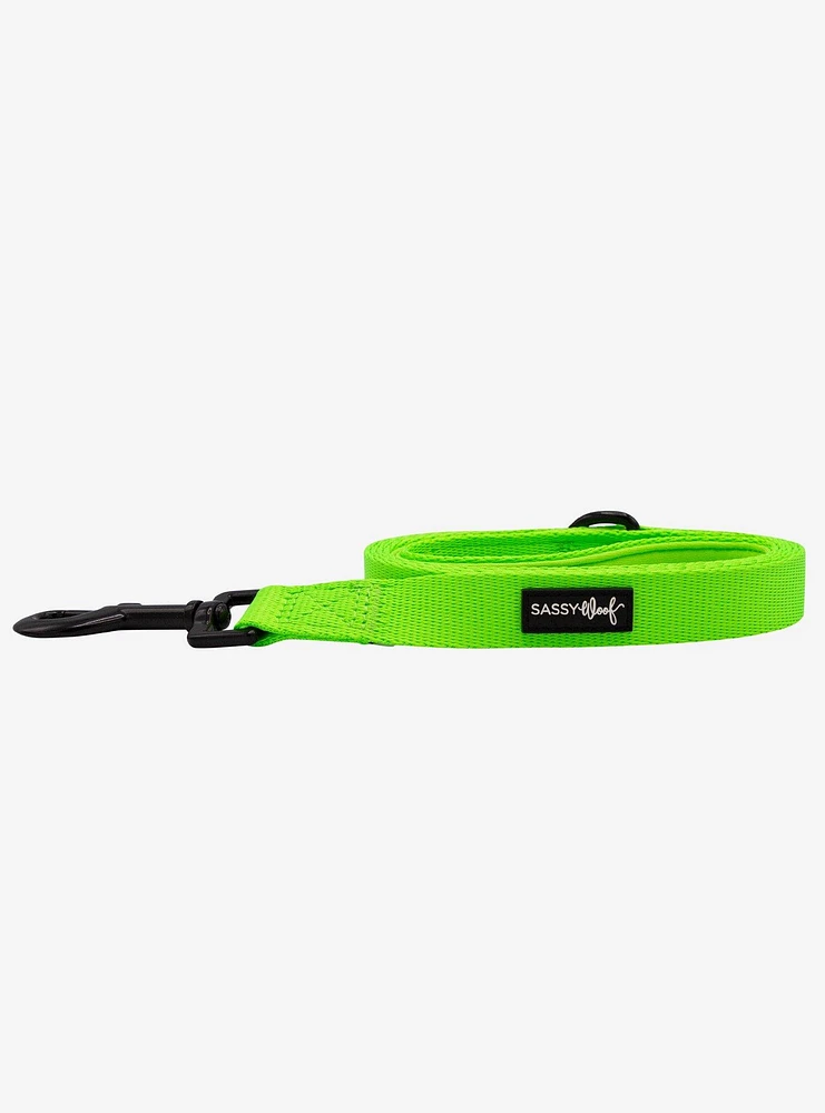 Sassy Woof Neon Green Dog Leash