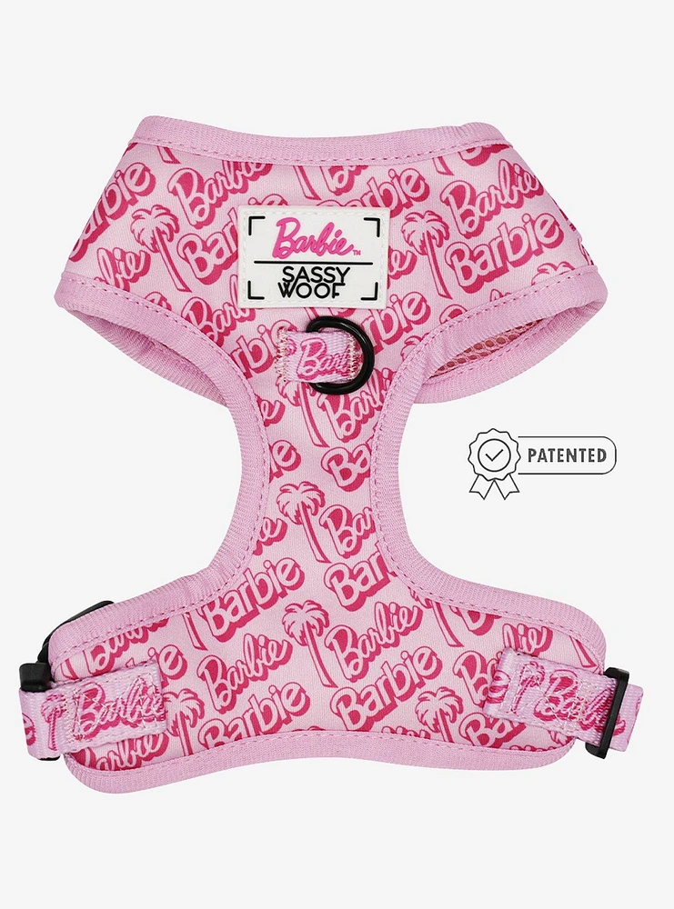 Barbie x Sassy Woof Malibu Dog Harness and Leash Bundle