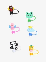 Animal Silicone Straw Covers 6 Pack