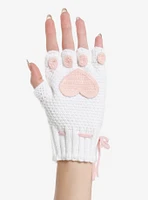 Crochet Kitty Paw Fingerless Gloves