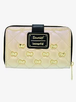 Loungefly Hello Kitty 50th Anniversary Gold Bow Mini Zipper Wallet